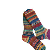 Scrappy/Frankenstein Wool Socks, Whimsical Patterns, Ideal for Cold Days, Cozy Nights, Quirky Gift for Friends, Family